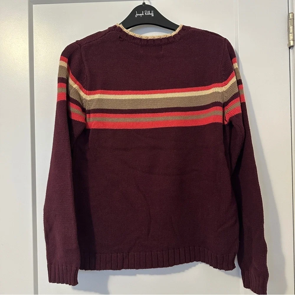 Vintage Esprit Maroon Knit Crewneck Pullover Sweater Size Small Women’s - Picture 6 of 11